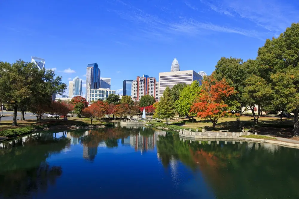 Charlotte, North Carolina skyline.