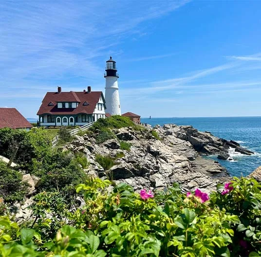 Scenic view of Maine