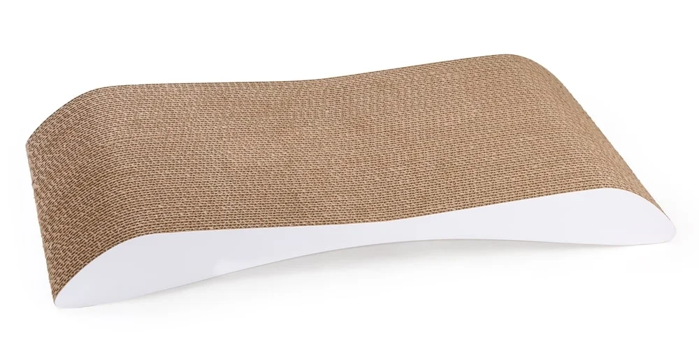 Cat scratcher that doubles as a lounger bed