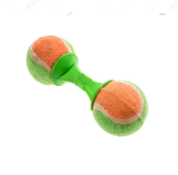 Silent green squeaker toy